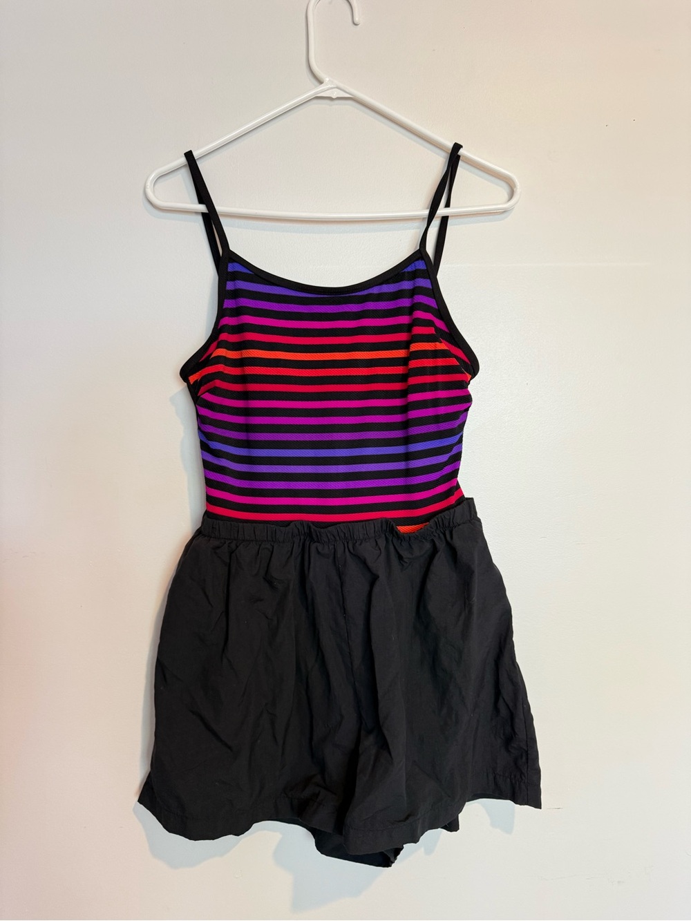 Le Cove 80’s/90’s Vintage One Piece Shorts Swimsuit